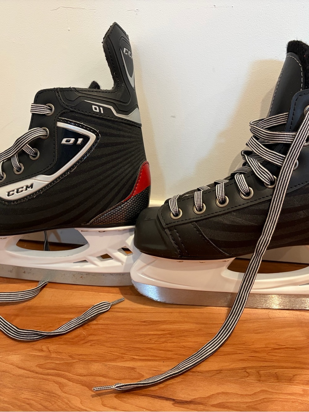 CCM Black and Red Youth Hockey Skates